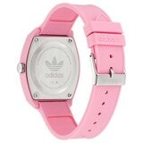 Adidas Originals Street Project Two Pink Resin Strap Analogue Watch AOST23553