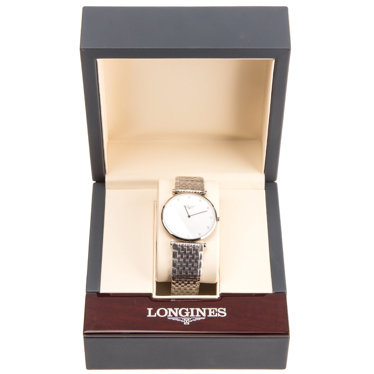 Longines Mens Les Grandes Diamond Marker Watch L47664176