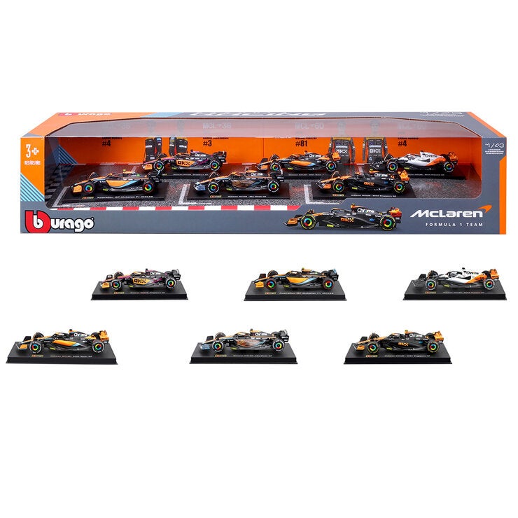 Maisto 1:43 Formula Racing Die Cast 6 Pack McLaren Maisto 1:43 Formula Racing Die Cast 6 Pack McLaren