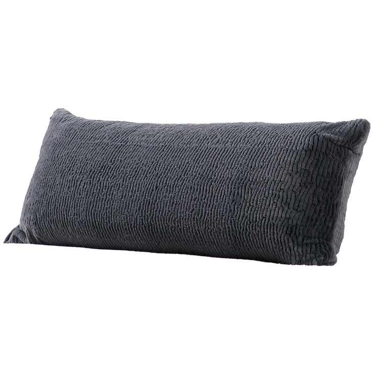 Sutton Place Soft Plush Faux Fur Body Pilllow Iron Gate Solid Costco