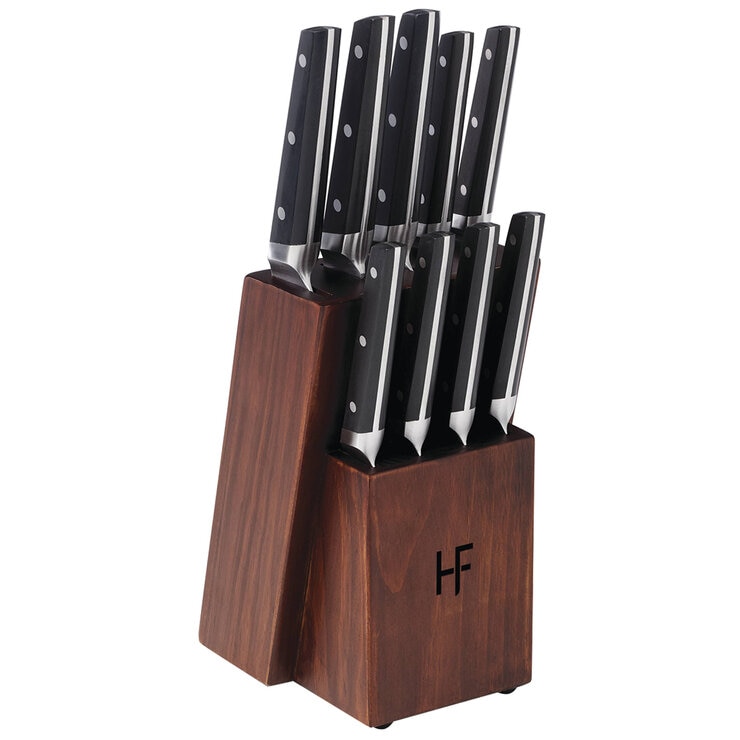Hampton Forge Knife Block Set 10 Piece Black