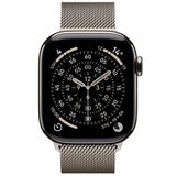 Apple Watch Series 11 GPS + Cellular 46mm Natural Titanium Case with Natural Milanese Loop - S/M