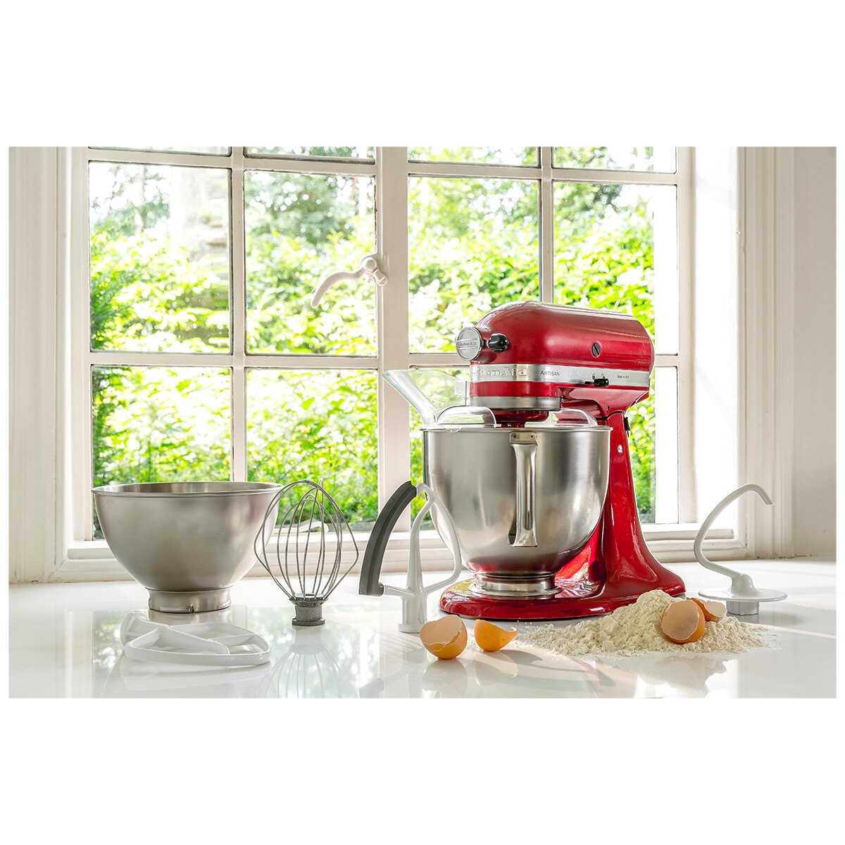 KitchenAid Artisan 4.8 Litre Tilt-Head Stand Mixer Candy Apple 5KSM177ACA