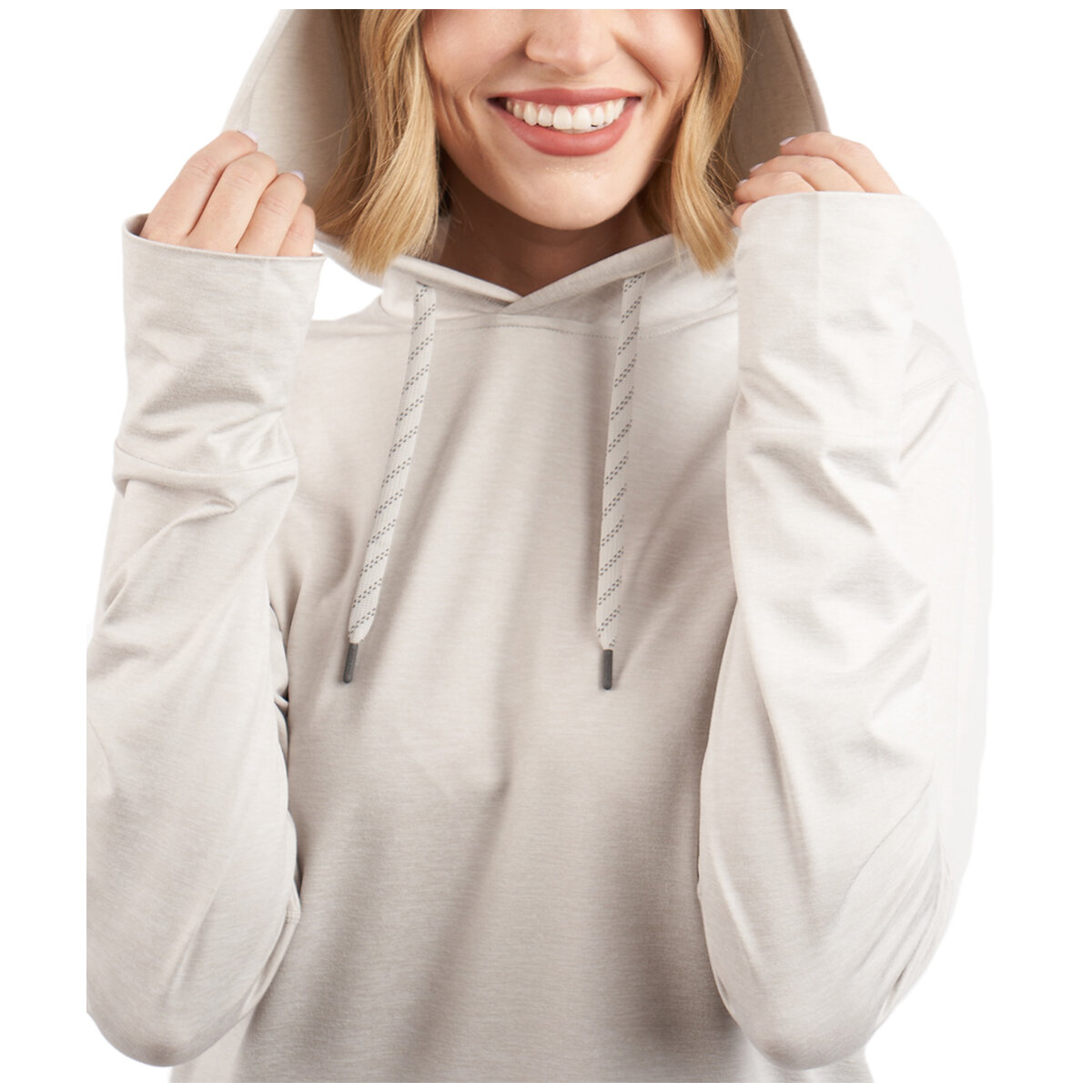 Kirkland Signature Women's Lightweight Pullover Hoodie Cream AU X-Large