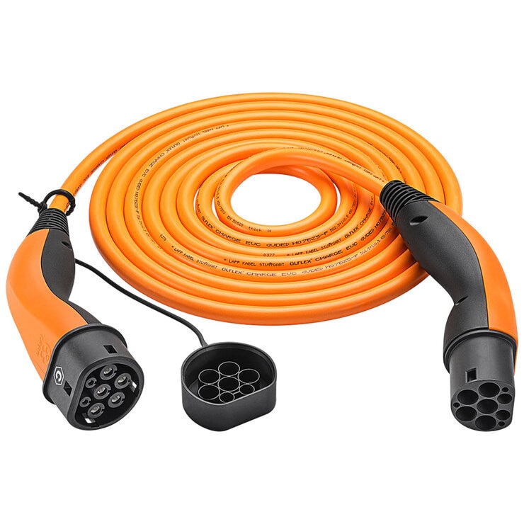 LAPP EV Helix Charge Cable Type 2 (11kW-3P-20A) 5M Orange/