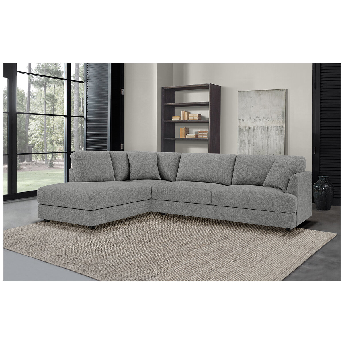 Thomasville 2 Piece Fabric Sectional
