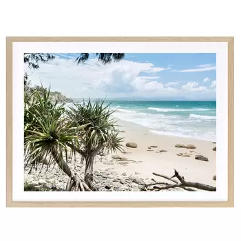 Urban Road Welcome to Paradise  Wall Art 84 x 105 cm Frame