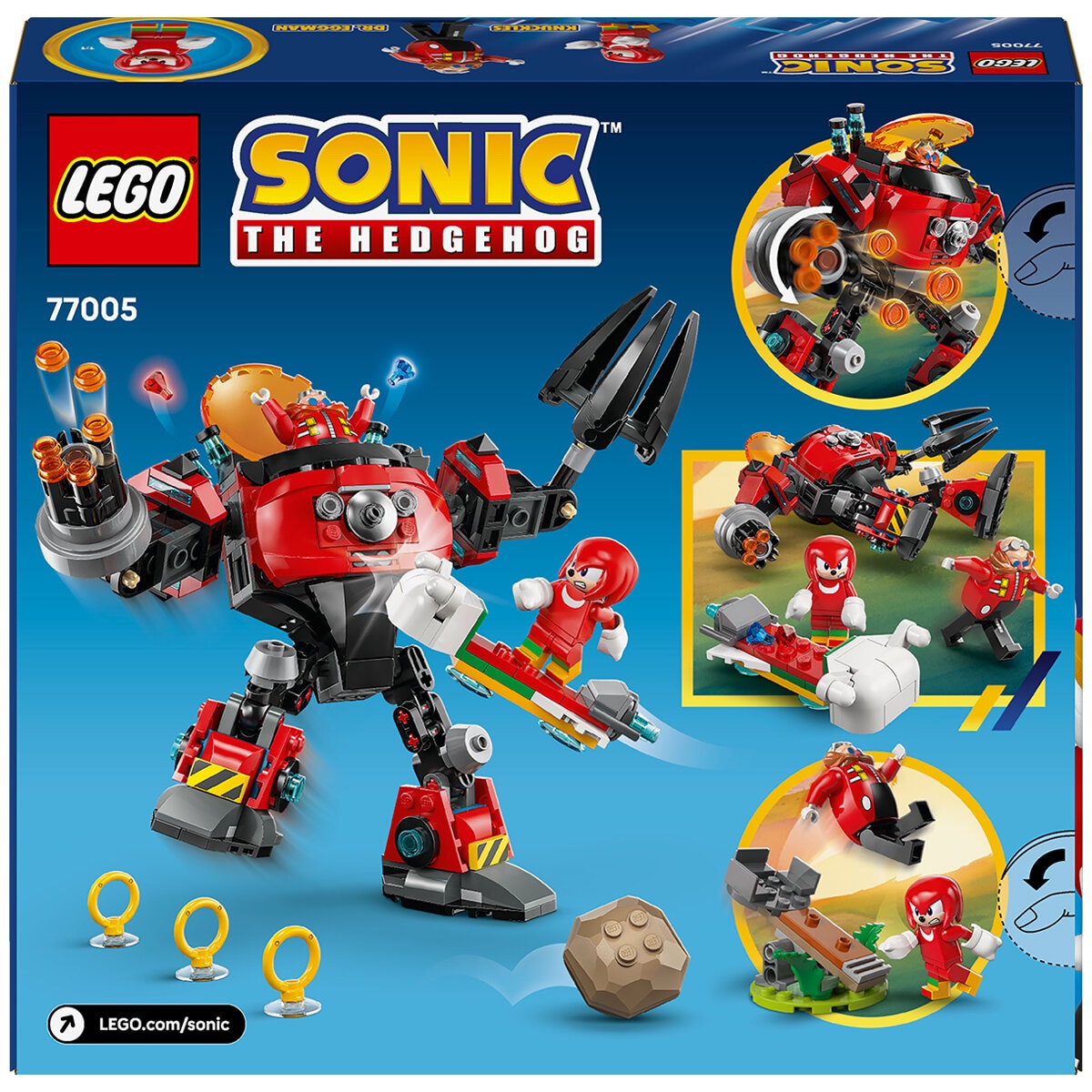 LEGO Sonic the Hedgehog Knuckles vs. Dr. Eggman Egg Crusher Mech 77005