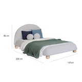 Aesthetik Kids Upholstered King Single Bed Grey