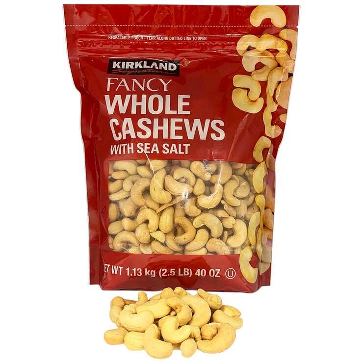 Kirkland Signature Fancy Whole Cashews 1.13kg Kirkland Signature Fancy Whole Cashews 1.13kg