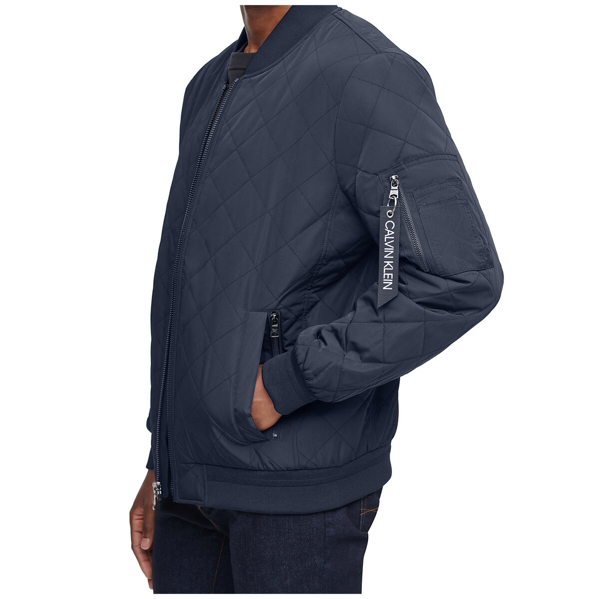 Calvin Klein Men's Bomber Jacket True Navy