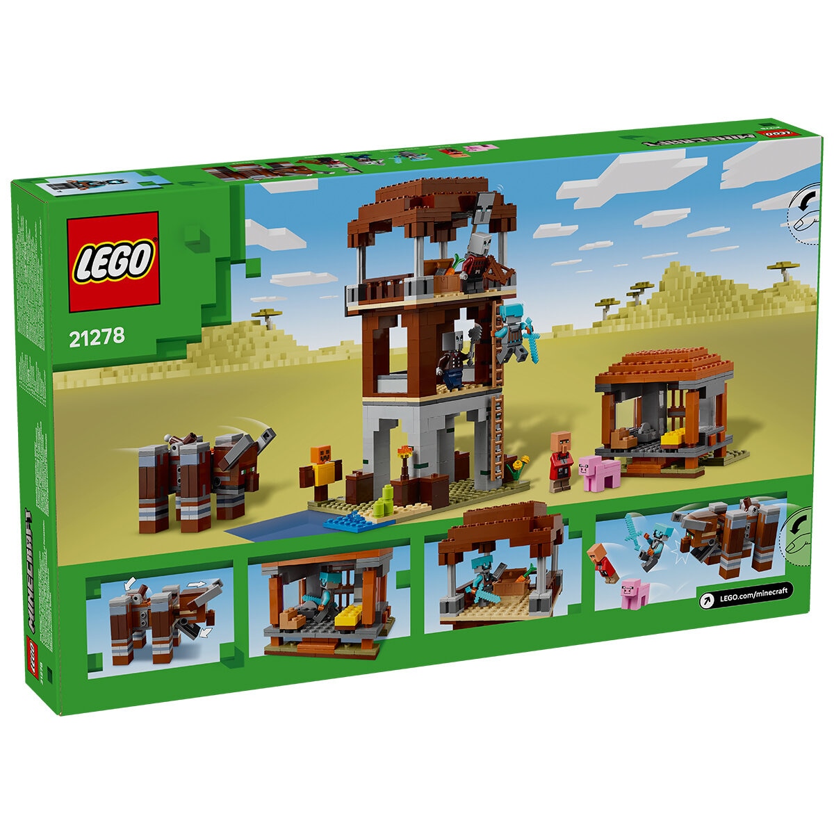 LEGO Minecraft The Pillager Outpost and Ravager 21278