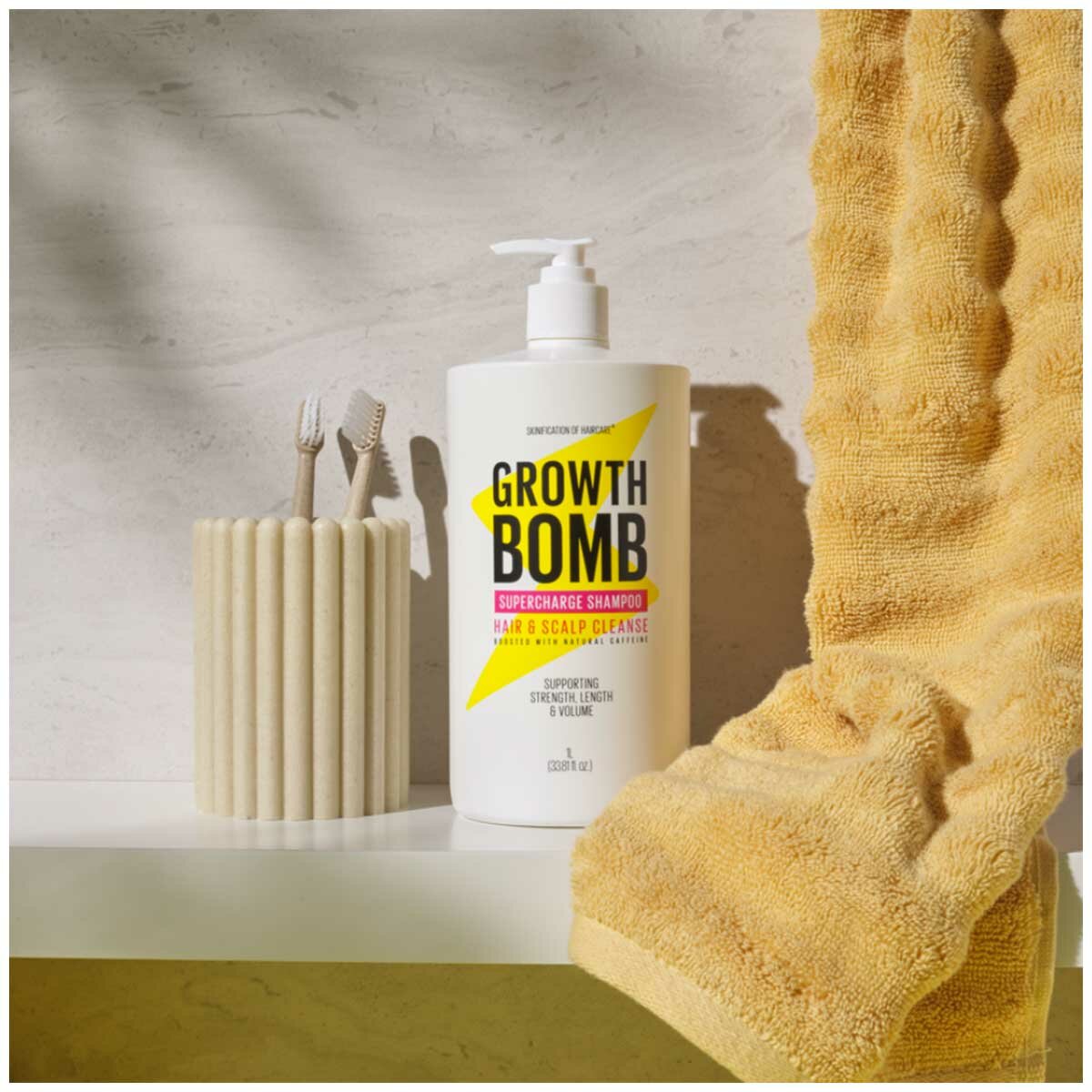 Growth Bomb Supercharge Shampoo & Conditioner 2x1L