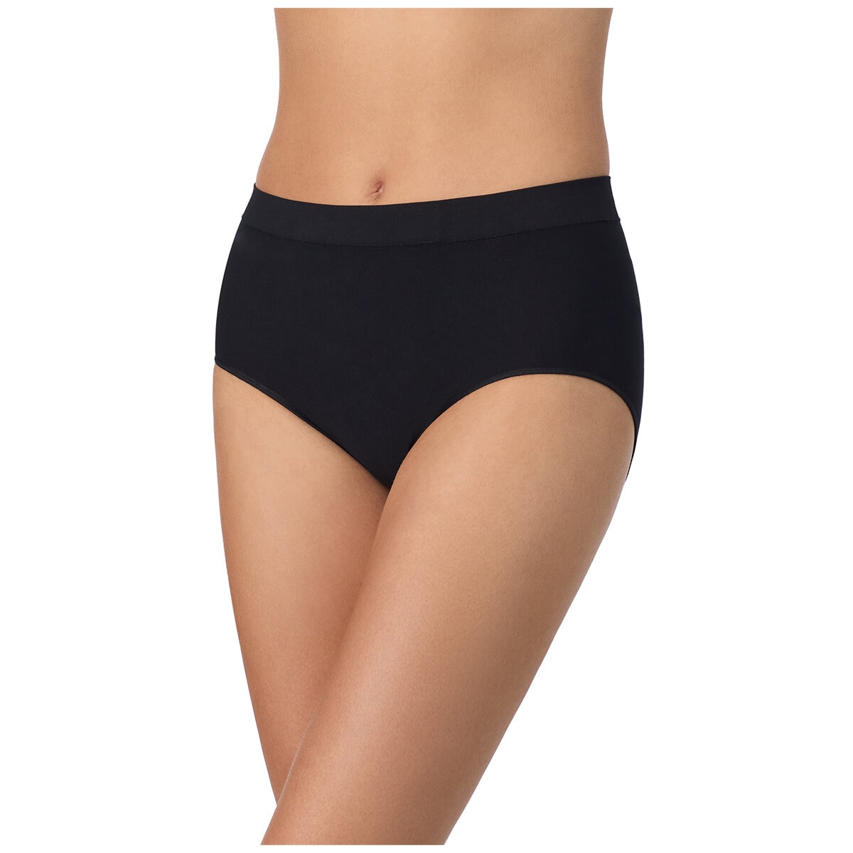 Carole Hochman Women's Seamless Brief 5 Pack Small Black Nude