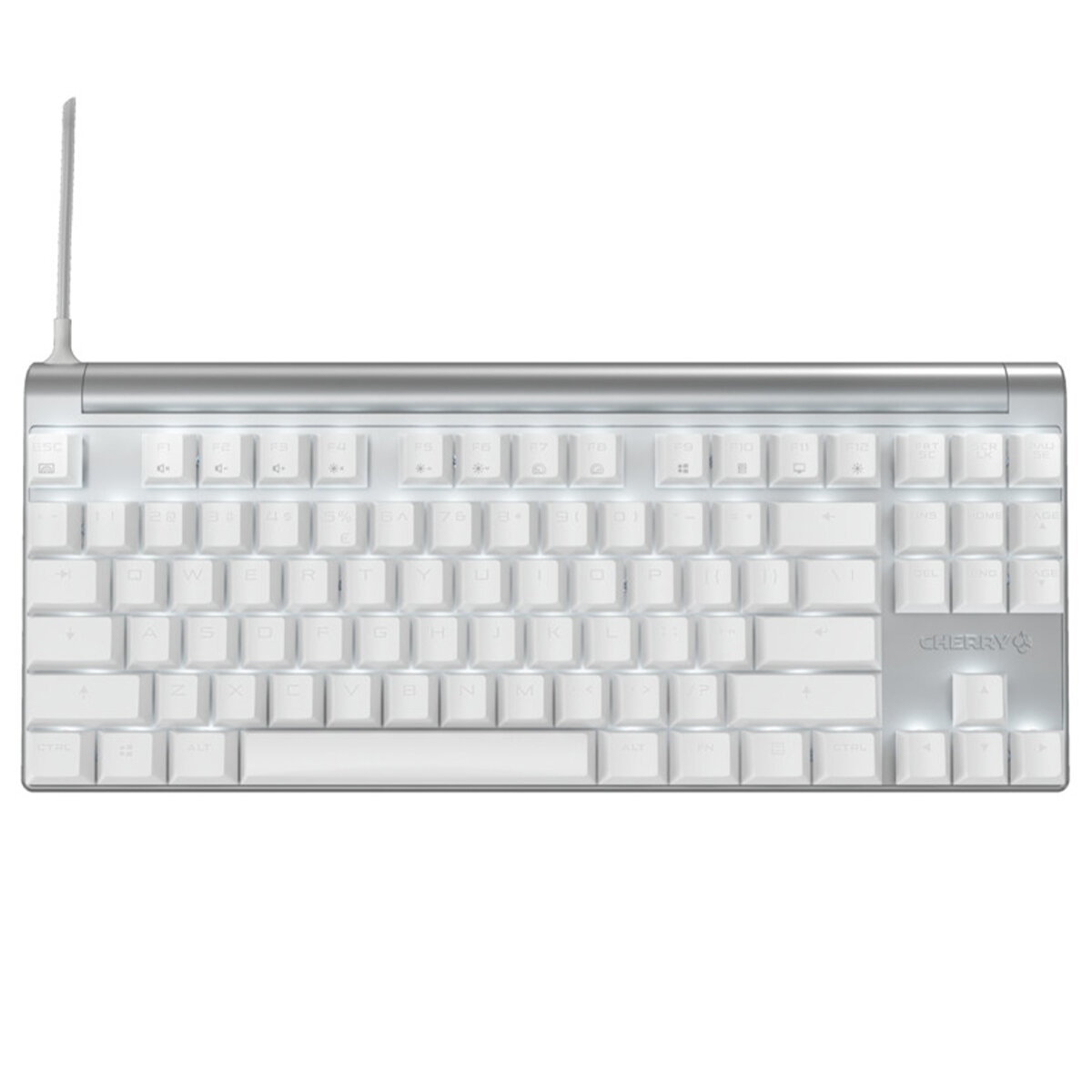 Cherry MX 8.0 RGB Gaming Keyboard White with Blue Switch G80-3888HSAEU-0