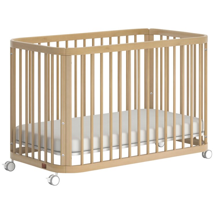 Boori Waratah Sage Compact Cot Bed Almond