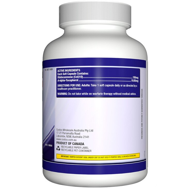 Kirkland Signature CoQ10 150mg ,150 Softgel Capsule Costco Australia