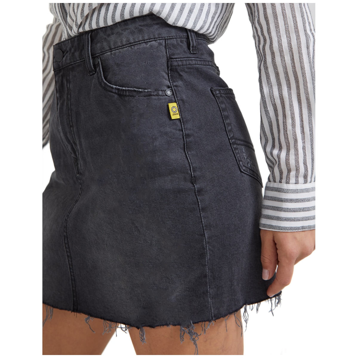 Bettina Liano Women's Denim Skirt - Black