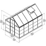 6x10 Hybrid Grey Glasshouse