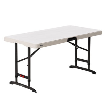 Lifetime 122cm Commercial Grade Adjustable Height Folding Table