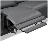 Valencia Pista Leather Reclining Sectional Lounge Right Chaise Grey Valencia Pista Leather Reclining Sectional Lounge Right Chaise Grey