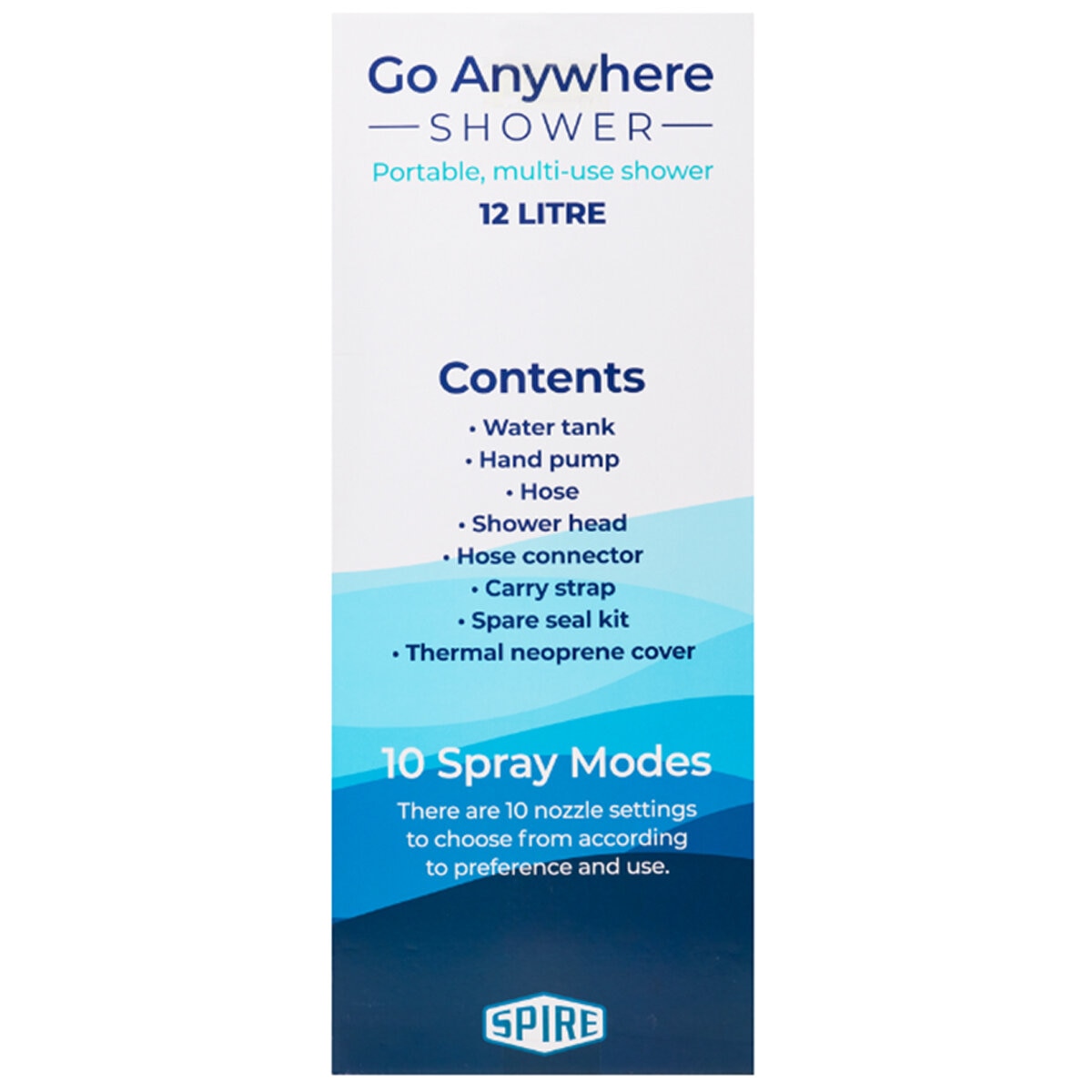 Spire Go Anywhere Portable Shower 12L Spire Go Anywhere Portable Shower 12L