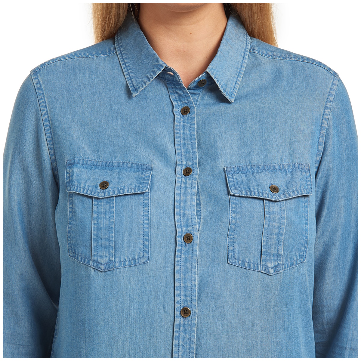 Jachs Women's Tencel Shirt - Medium Denim