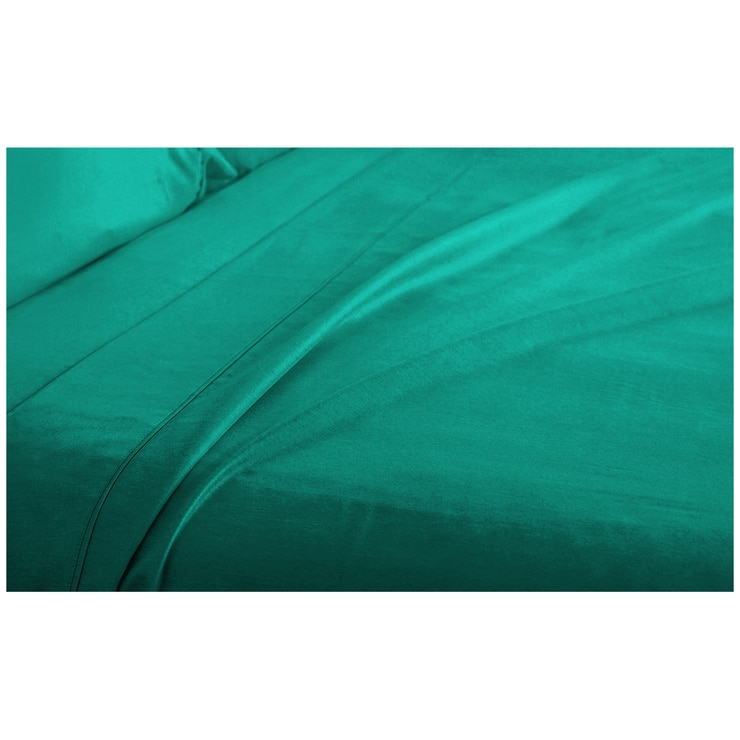 Kingtex Bamboo Cooling 2000TC Sheet Set Queen - Teal