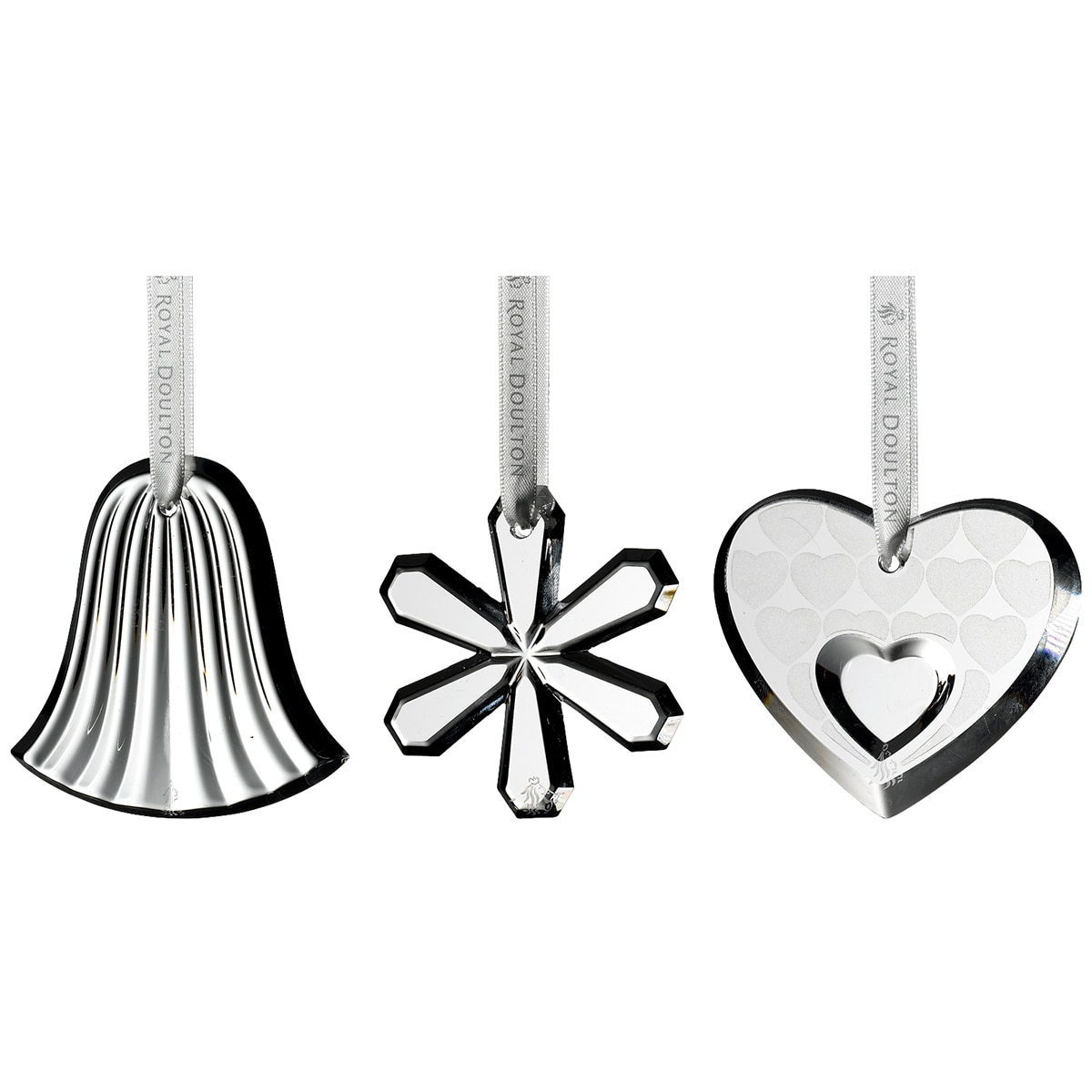 Royal Doulton Crystal Christmas Ornaments 3 pack Costco...