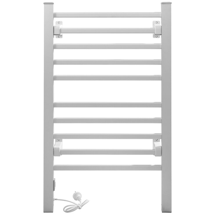 Devanti Heated Towel Rail Rack Electric Clothes Rails Devanti Heated Towel Rail Rack Electric Clothes Rails