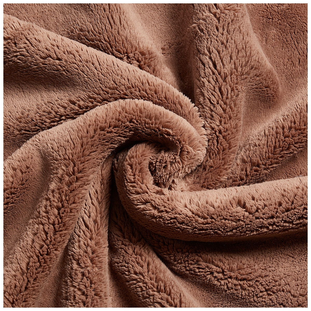 Amari Luxury Velvet Throw 152cm x 177cm Taupe