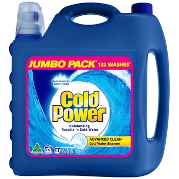 Cold Power Advanced Clean Liquid Laundry Detergent 6.6 Litre