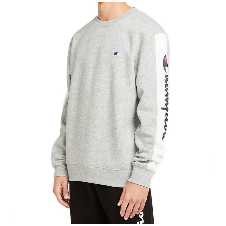 Champion Panel Crew Sweater Heather Grey Costco Australia