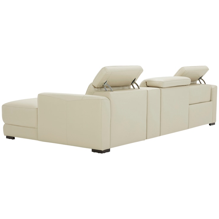 Gilman Creek Leather Power Reclining Sectional Costco Australia
