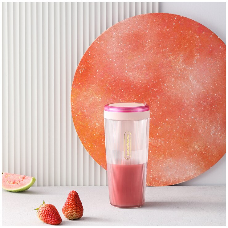 Morphy Richards Portable Blender with Wireless Charger Pink