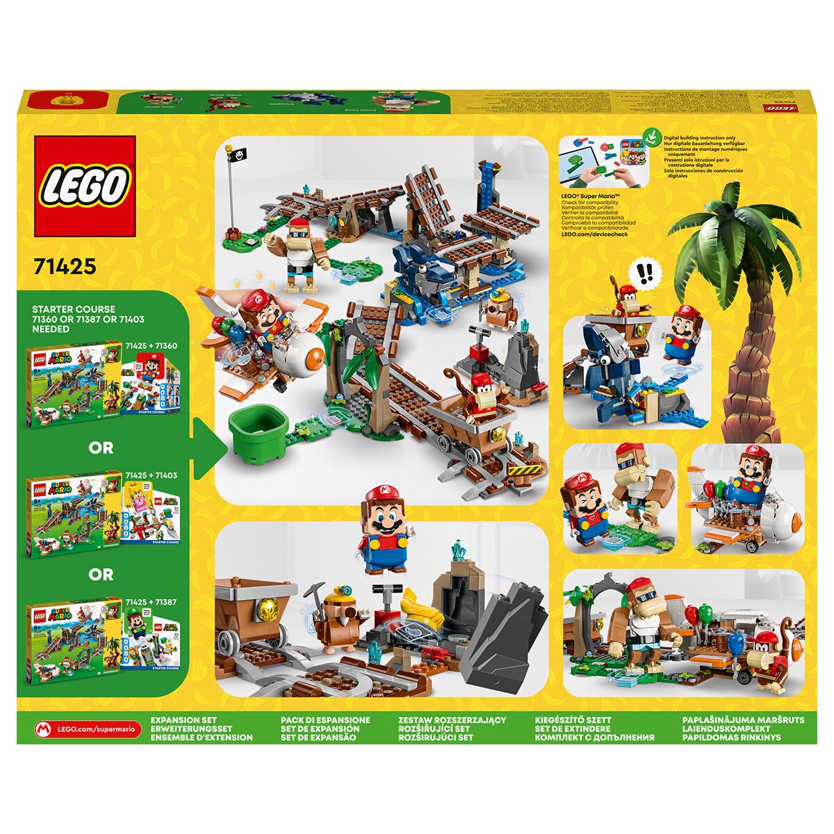 LEGO Super Mario Diddy Kong's Mine Cart Ride Expansion Set 71425