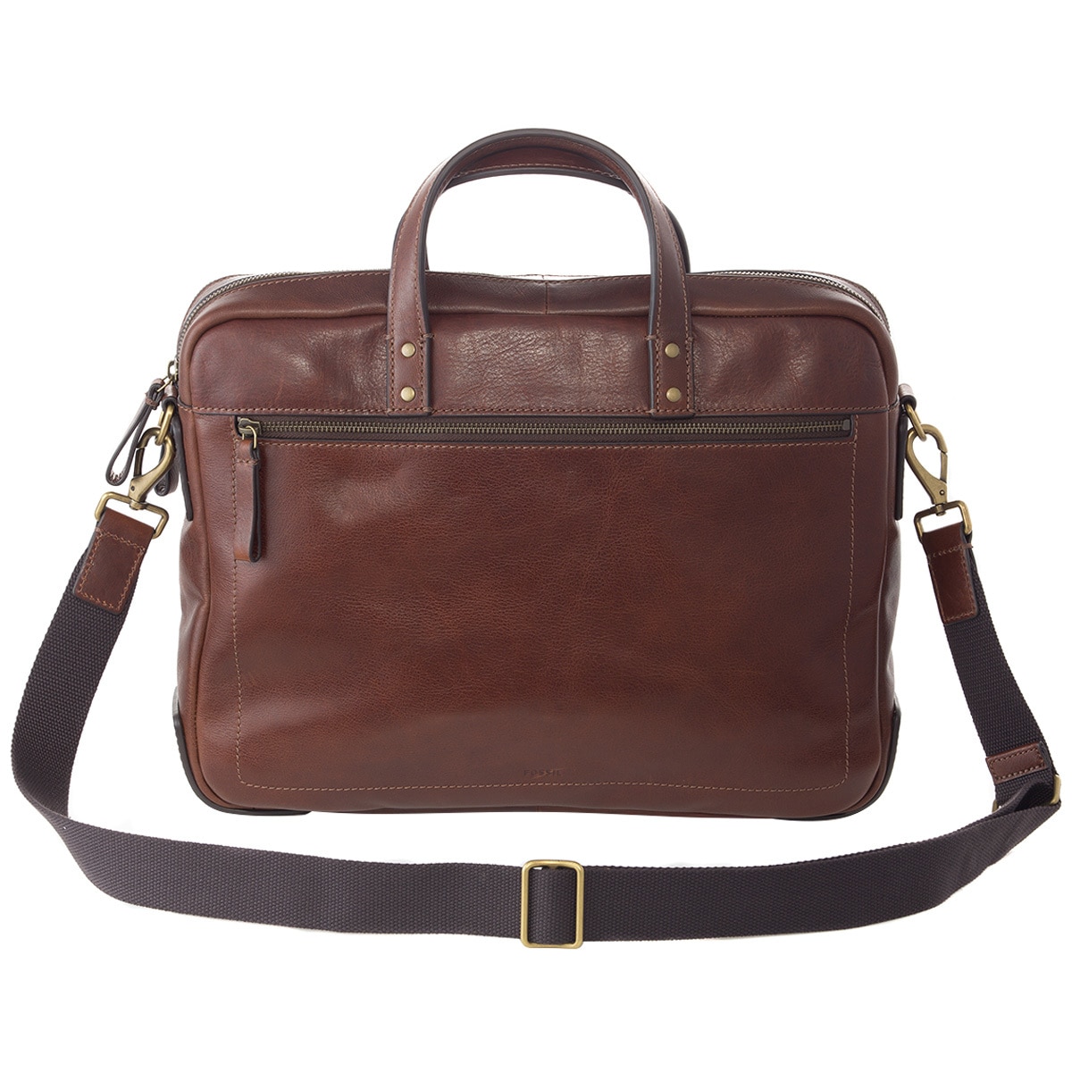 fossil haskell double zip workbag