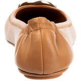Tory Burch Minnie Travel Logo Ballerina Flats - Tan Gold