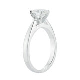 Platinum 1ctw Oval Diamond 4 Prong Ring