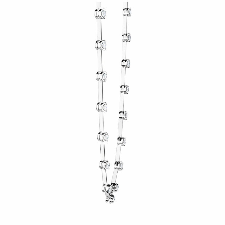 18KT White Gold VS2 I 1.00ctw Diamond Classic Line Necklace 18KT White Gold VS2 I 1.00ctw Diamond Classic Line Necklace
