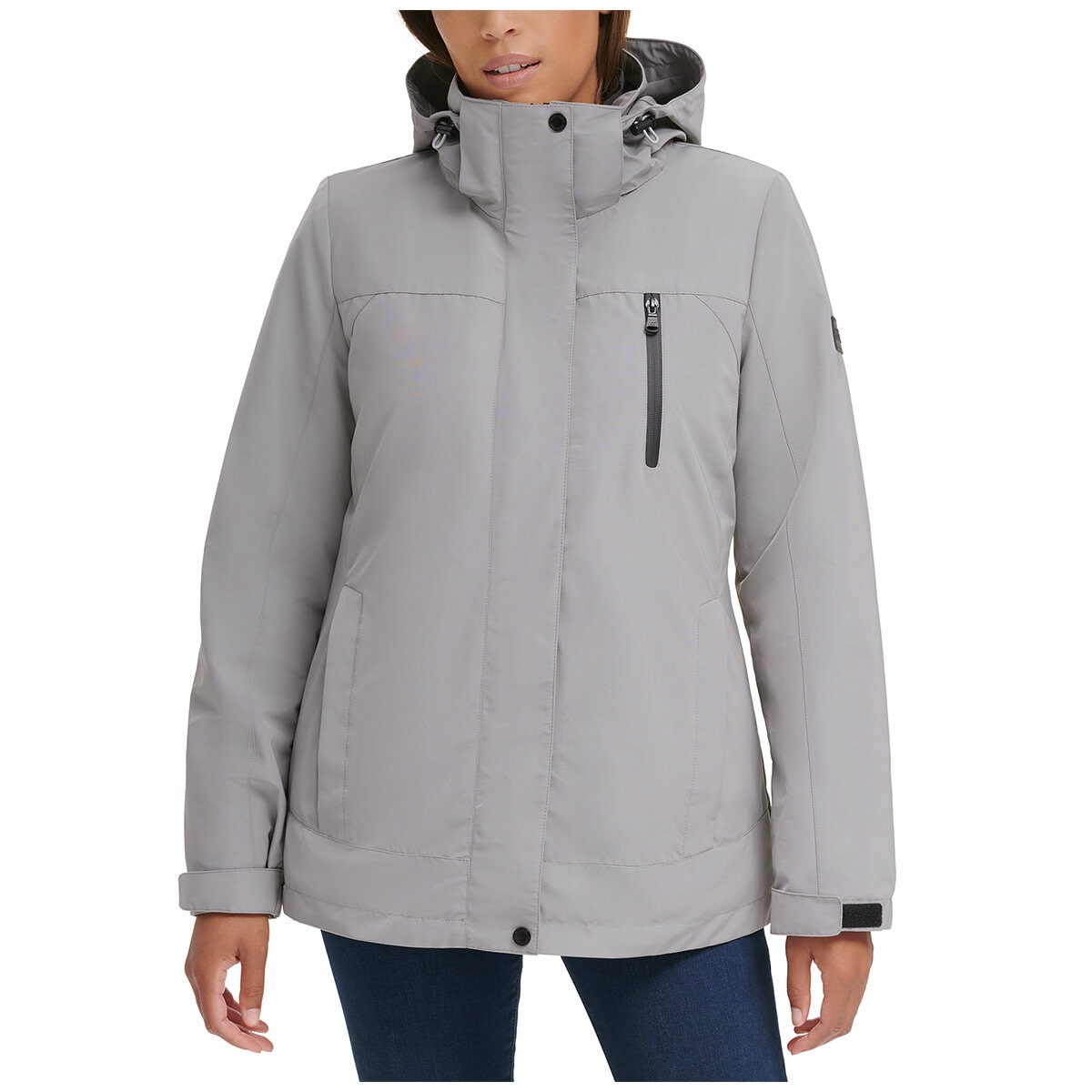 Calvin Klein Women's 3-in-1 Jacket Steel