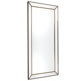 Cafe Lighting Zeta Floor Mirror, Antique Gold