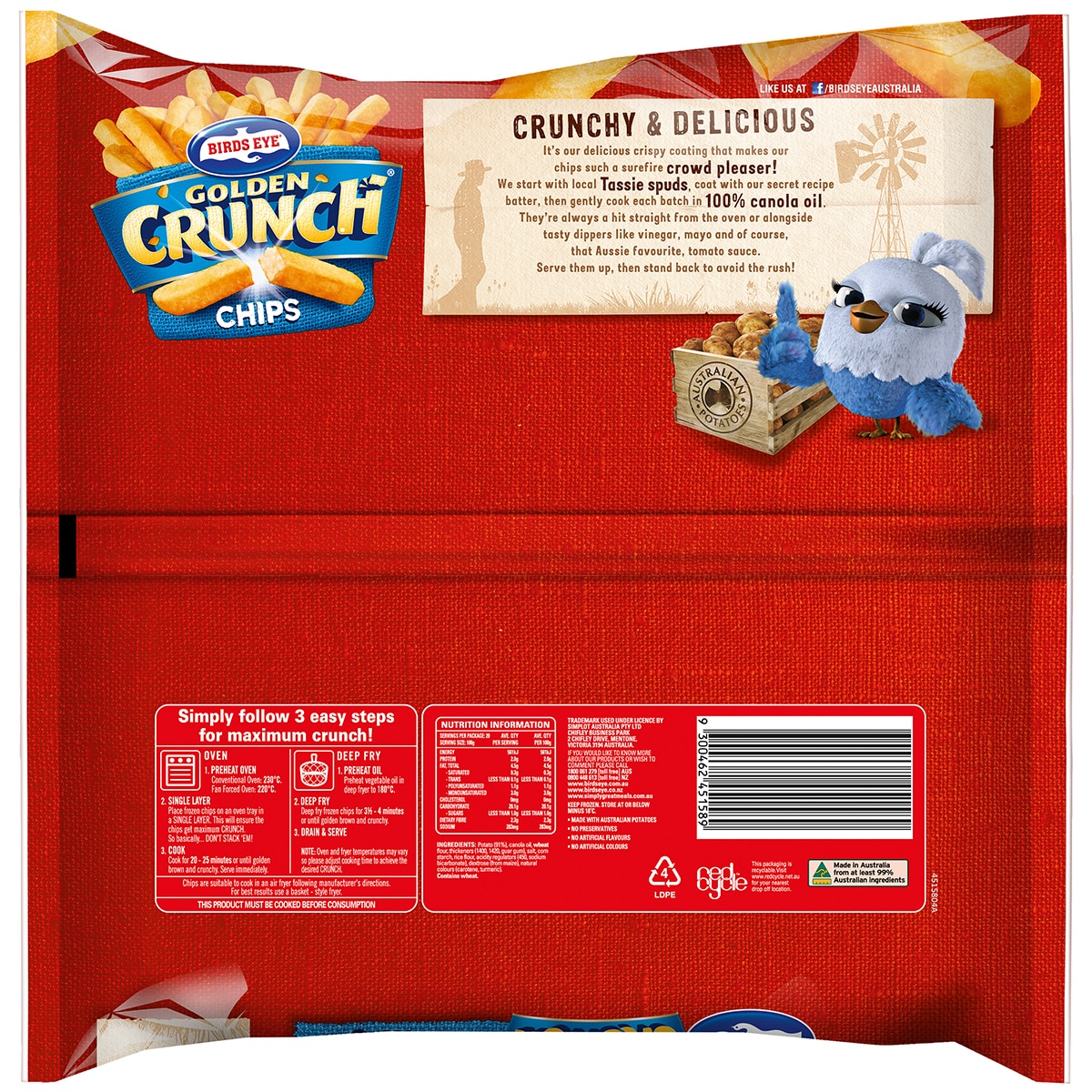 Birds Eye Golden Crunch Chips 2kg