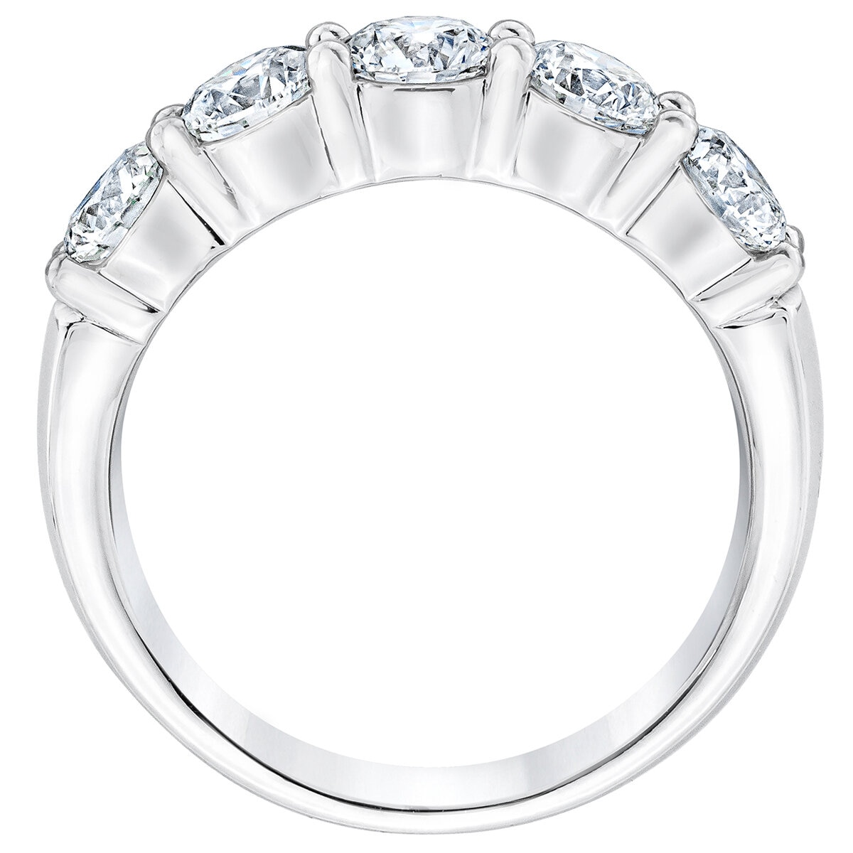 Platinum 2.00ctw Diamond 5 Stone Ring