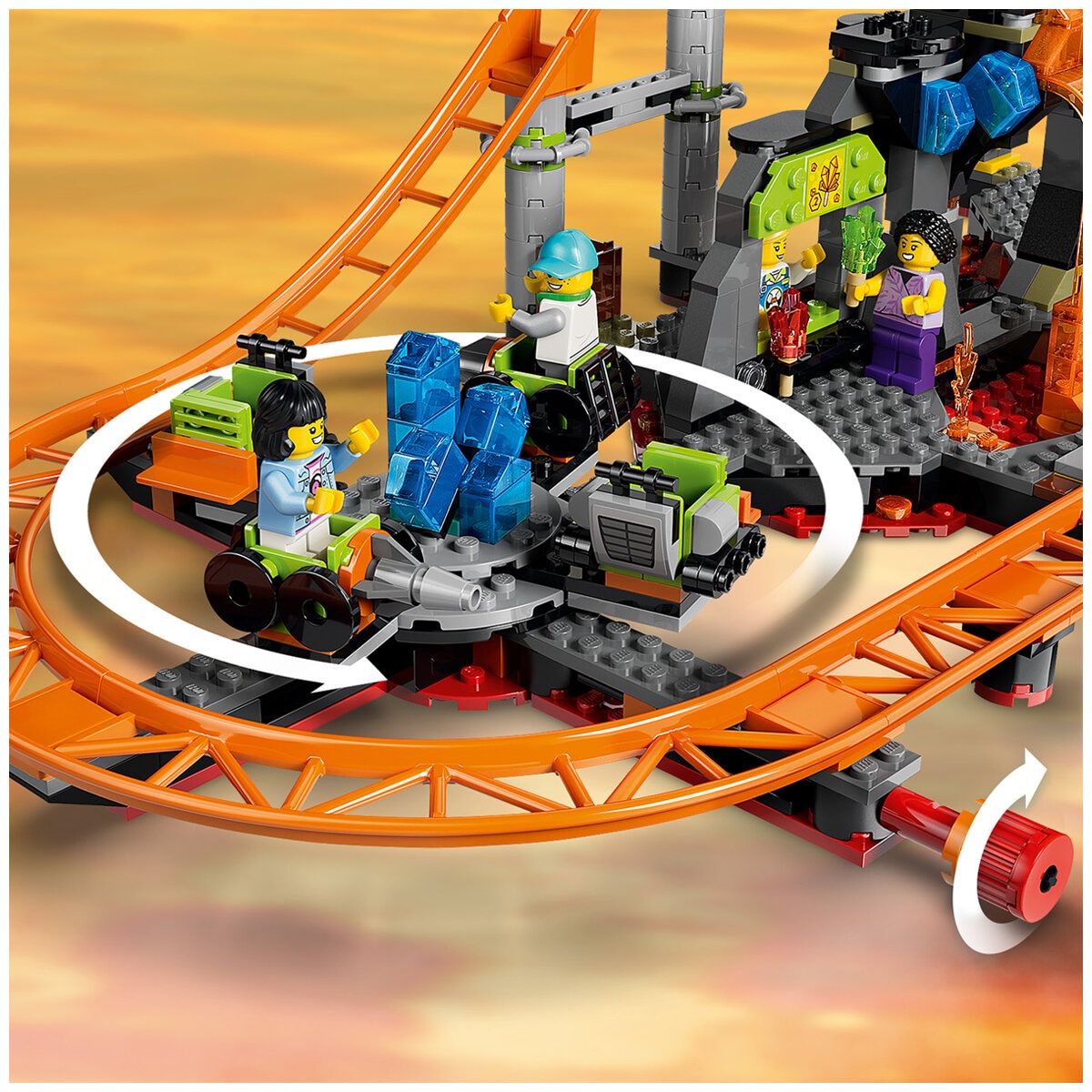 LEGO City Lava Land Roller Coaster Park Building Set 60501 LEGO City Lava Land Roller Coaster Park Building Set 60501