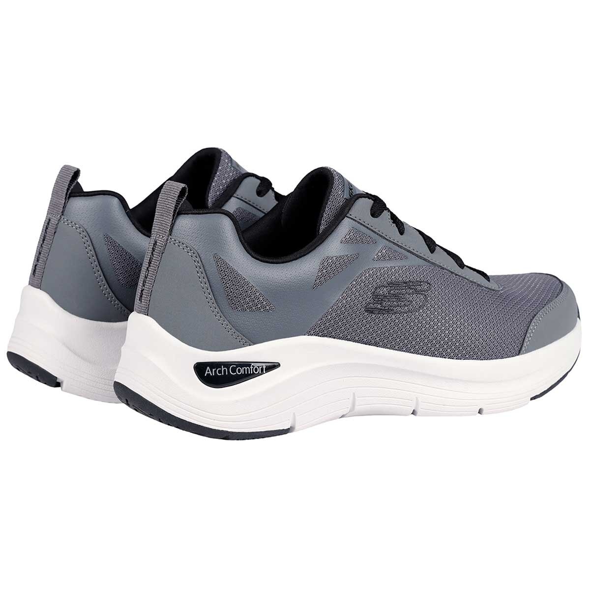 Skechers Mens Arch Comfort Shoe Grey