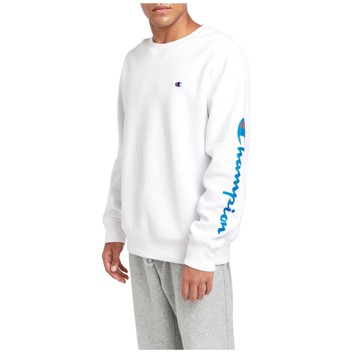 Champion Men's Sporty Crew Sweater White Costco Australia