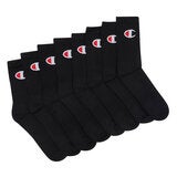 Champion Crew Sock 8 Pack Black