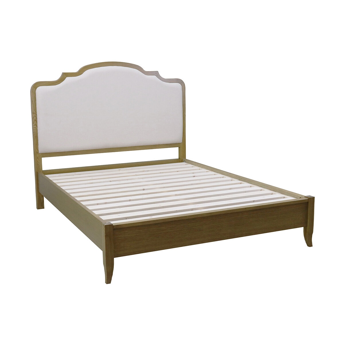 Moran Riviera Queen Bed, Cream Fabric