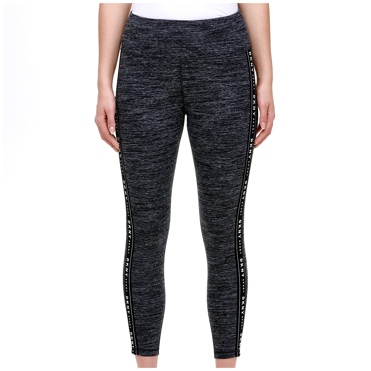 DKNY Sport Logo Legging - Heather Grey